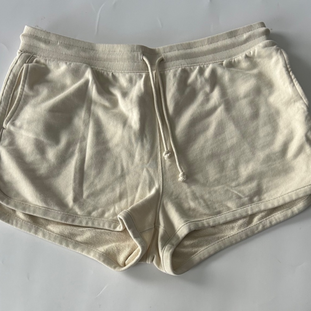 J.Crew Women's Cream Shorts 100% cotton Size XL NWOT